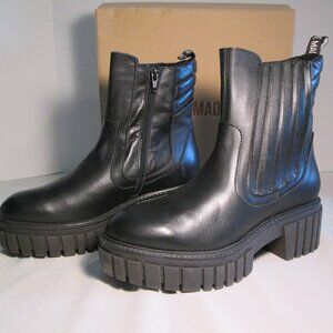 Steve Madden “Loza” black leather boots Sz 40/9 NIB